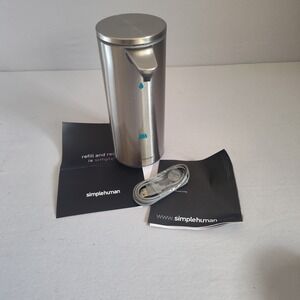 Simplehuman 9oz Touch-Free Rechargeabl Sensor Soap Pump Brushed Stainless ST1070